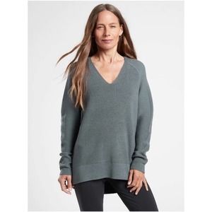 Athleta Hanover Merino Wool Blend Sweater Gray Women’s Size 3X